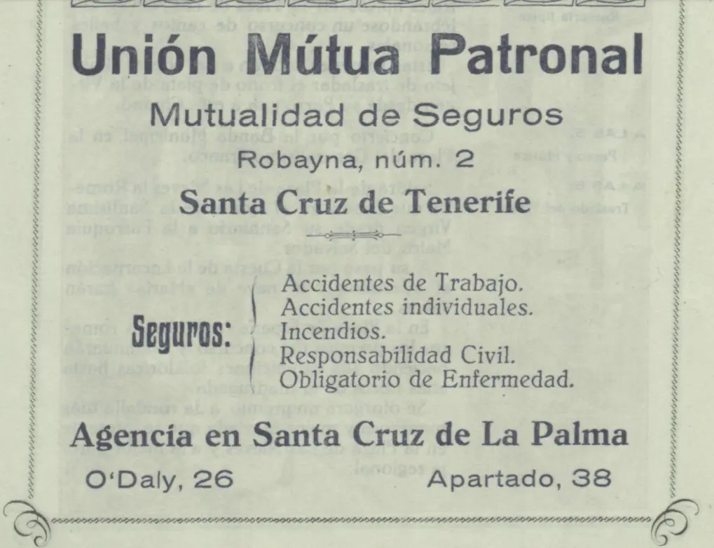 Programa Bajada de La Virgen, 1945.